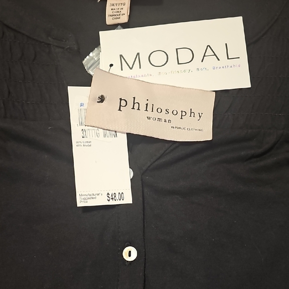 Philosophy Women's Black Ruffle Blouse - Picture 4 of 8